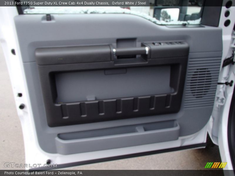 Oxford White / Steel 2013 Ford F350 Super Duty XL Crew Cab 4x4 Dually Chassis