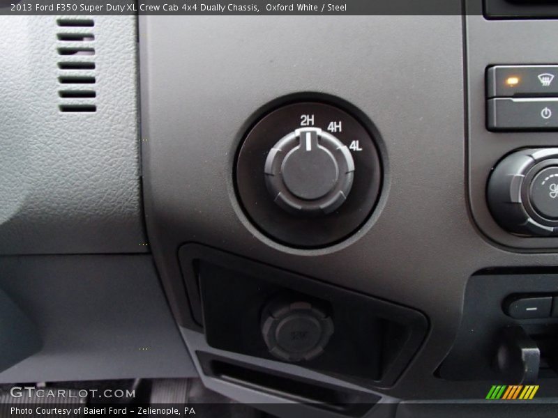 Controls of 2013 F350 Super Duty XL Crew Cab 4x4 Dually Chassis