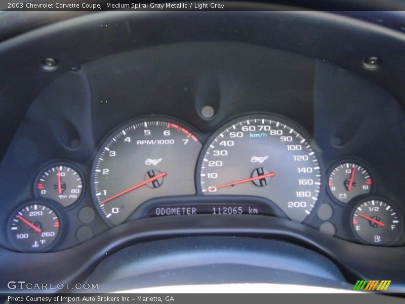  2003 Corvette Coupe Coupe Gauges