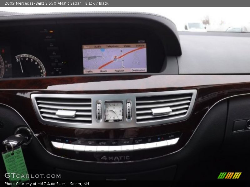 Black / Black 2009 Mercedes-Benz S 550 4Matic Sedan