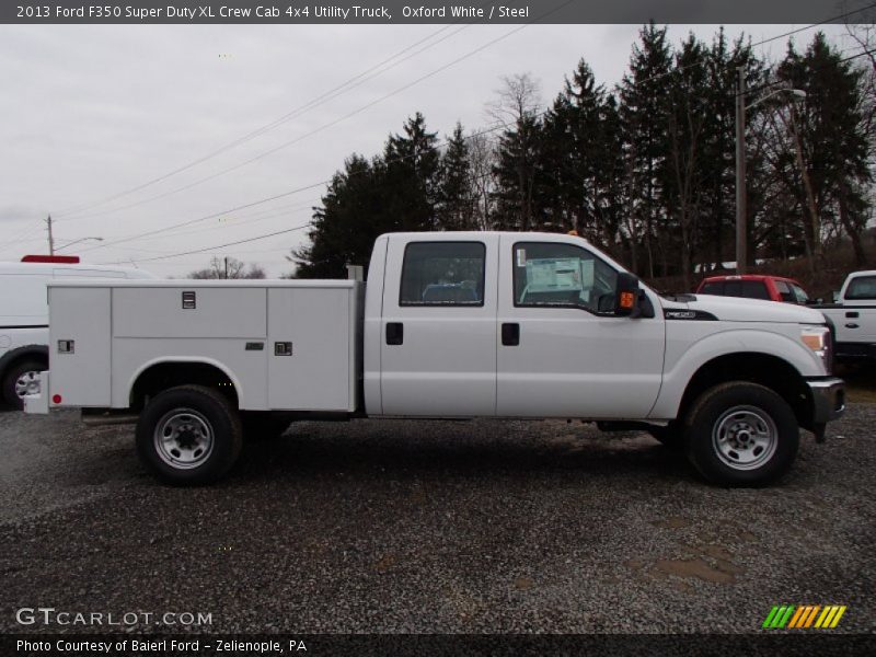  2013 F350 Super Duty XL Crew Cab 4x4 Utility Truck Oxford White