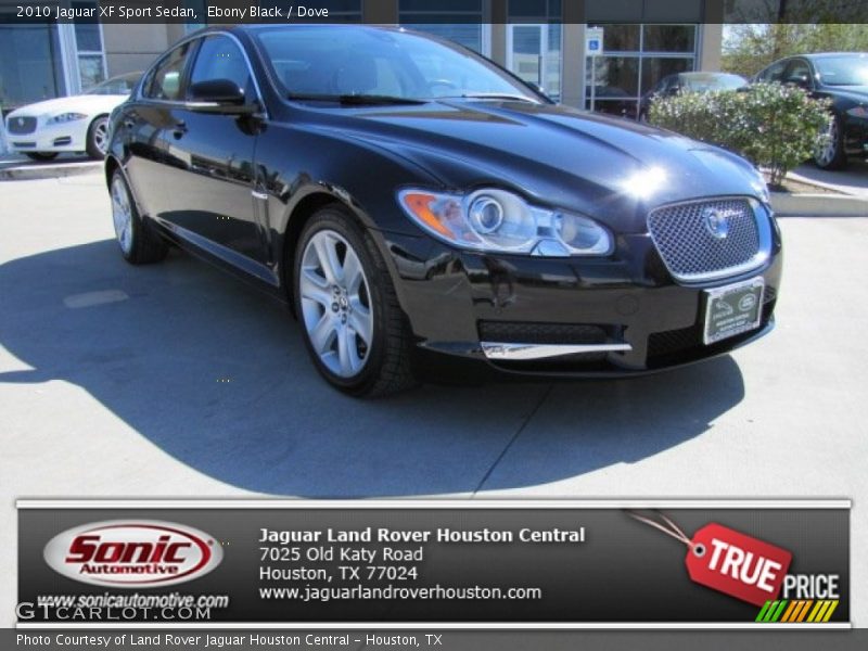 Ebony Black / Dove 2010 Jaguar XF Sport Sedan