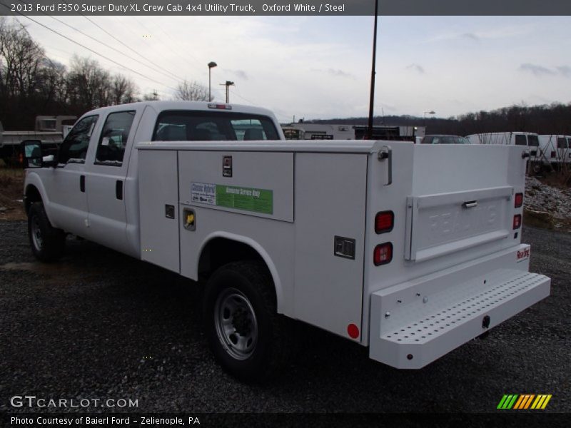 Oxford White / Steel 2013 Ford F350 Super Duty XL Crew Cab 4x4 Utility Truck