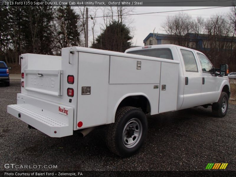 Oxford White / Steel 2013 Ford F350 Super Duty XL Crew Cab 4x4 Utility Truck