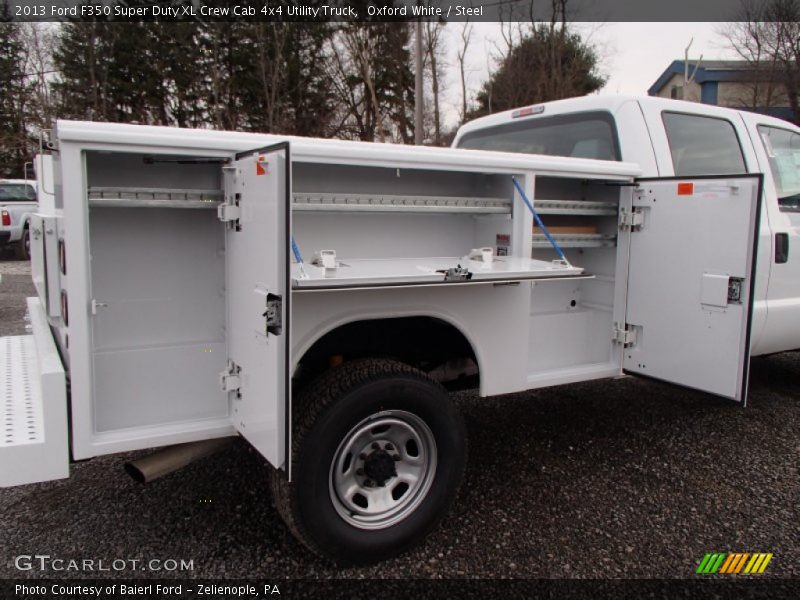 Oxford White / Steel 2013 Ford F350 Super Duty XL Crew Cab 4x4 Utility Truck