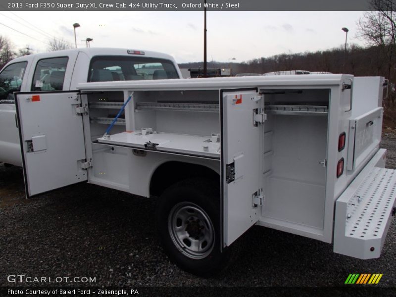 Oxford White / Steel 2013 Ford F350 Super Duty XL Crew Cab 4x4 Utility Truck