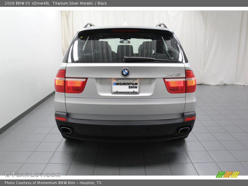 Titanium Silver Metallic / Black 2009 BMW X5 xDrive48i