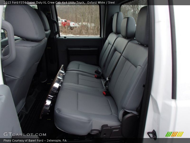 Rear Seat of 2013 F350 Super Duty XL Crew Cab 4x4 Utility Truck