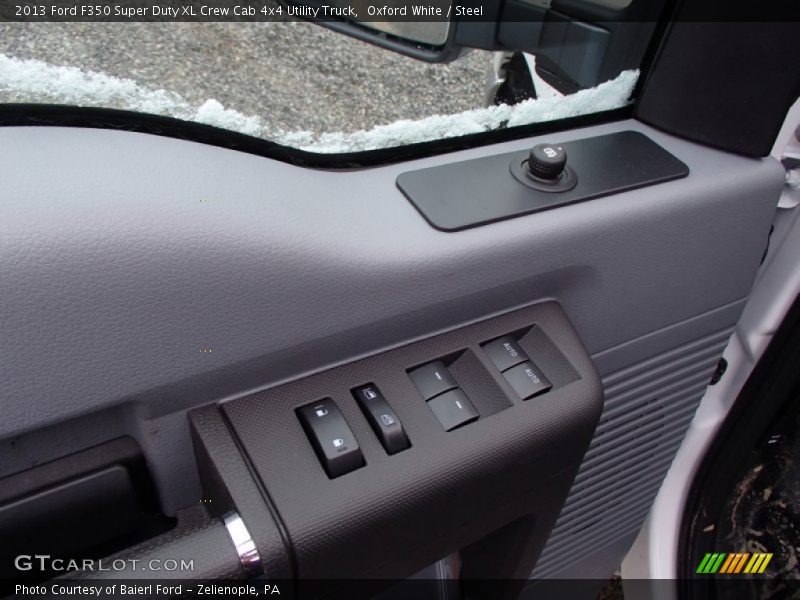 Oxford White / Steel 2013 Ford F350 Super Duty XL Crew Cab 4x4 Utility Truck