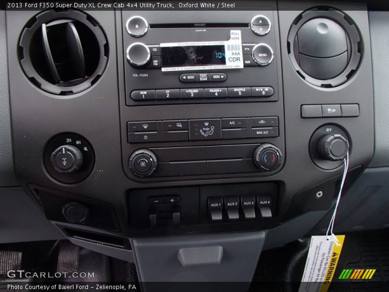 Controls of 2013 F350 Super Duty XL Crew Cab 4x4 Utility Truck