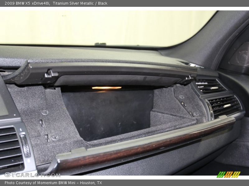 Titanium Silver Metallic / Black 2009 BMW X5 xDrive48i