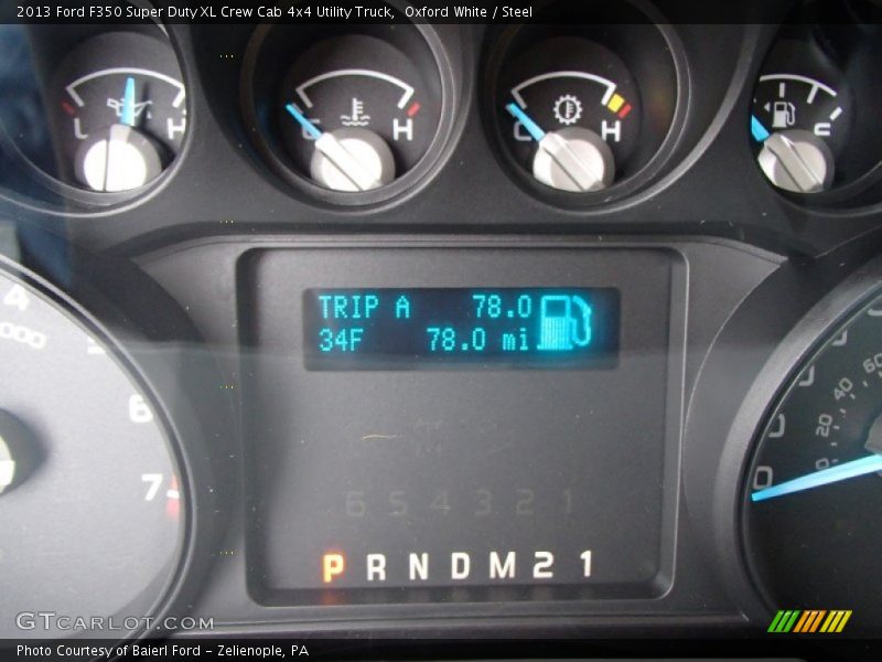  2013 F350 Super Duty XL Crew Cab 4x4 Utility Truck XL Crew Cab 4x4 Utility Truck Gauges