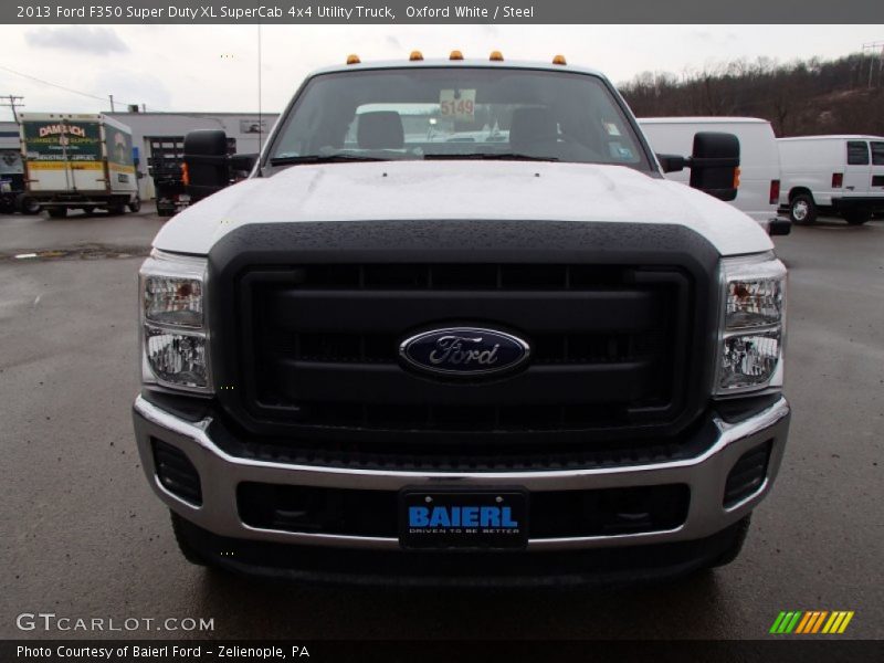 Oxford White / Steel 2013 Ford F350 Super Duty XL SuperCab 4x4 Utility Truck