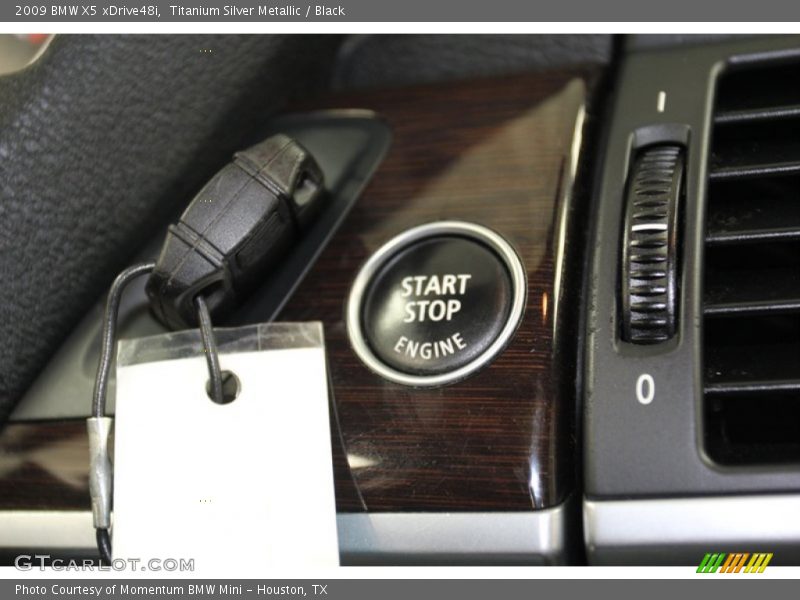 Titanium Silver Metallic / Black 2009 BMW X5 xDrive48i