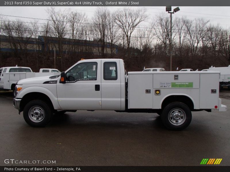  2013 F350 Super Duty XL SuperCab 4x4 Utility Truck Oxford White