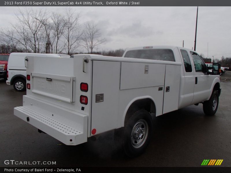 Oxford White / Steel 2013 Ford F350 Super Duty XL SuperCab 4x4 Utility Truck