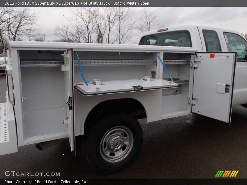 Oxford White / Steel 2013 Ford F350 Super Duty XL SuperCab 4x4 Utility Truck