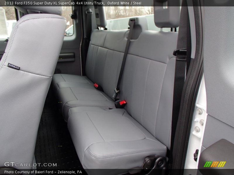 Rear Seat of 2013 F350 Super Duty XL SuperCab 4x4 Utility Truck
