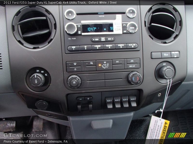 Controls of 2013 F350 Super Duty XL SuperCab 4x4 Utility Truck
