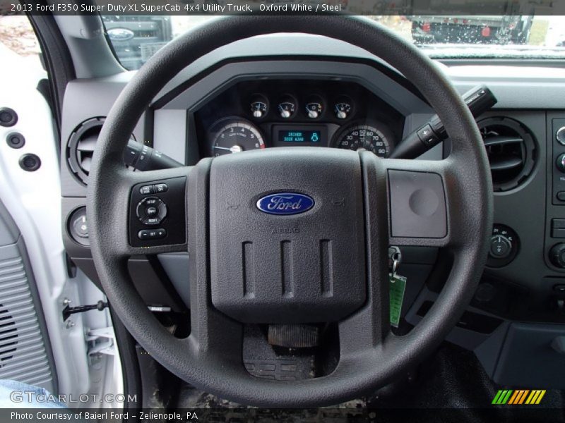  2013 F350 Super Duty XL SuperCab 4x4 Utility Truck Steering Wheel