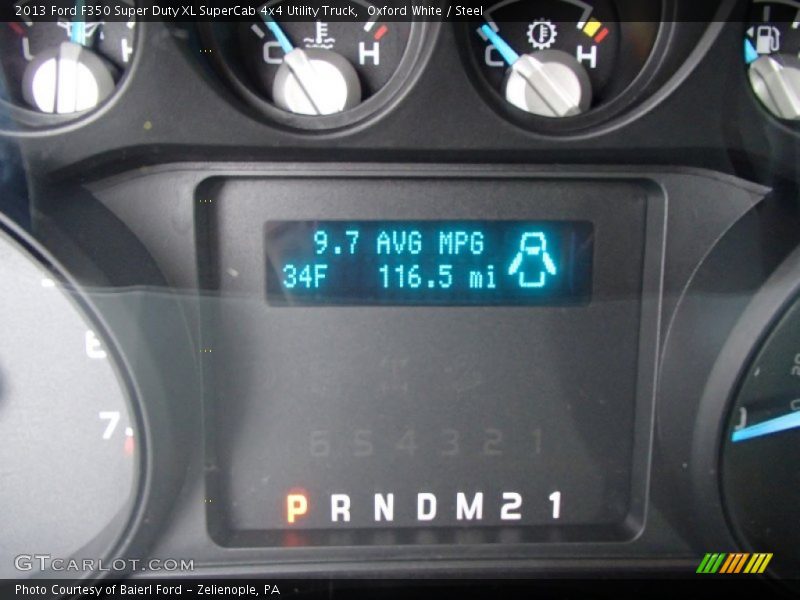 Oxford White / Steel 2013 Ford F350 Super Duty XL SuperCab 4x4 Utility Truck