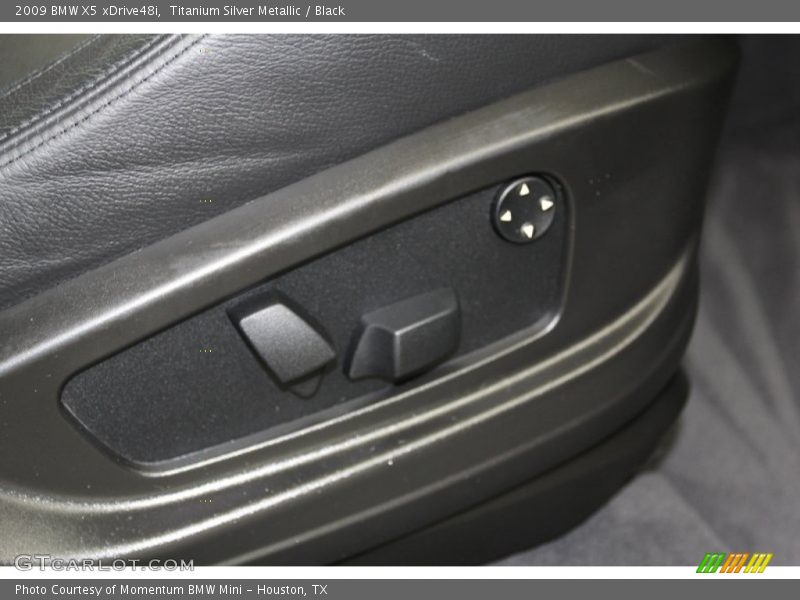 Titanium Silver Metallic / Black 2009 BMW X5 xDrive48i