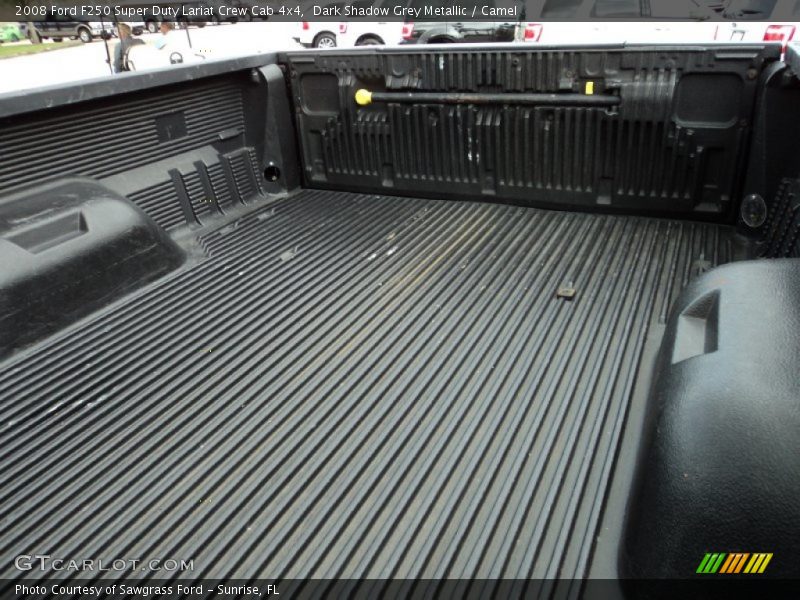 Dark Shadow Grey Metallic / Camel 2008 Ford F250 Super Duty Lariat Crew Cab 4x4