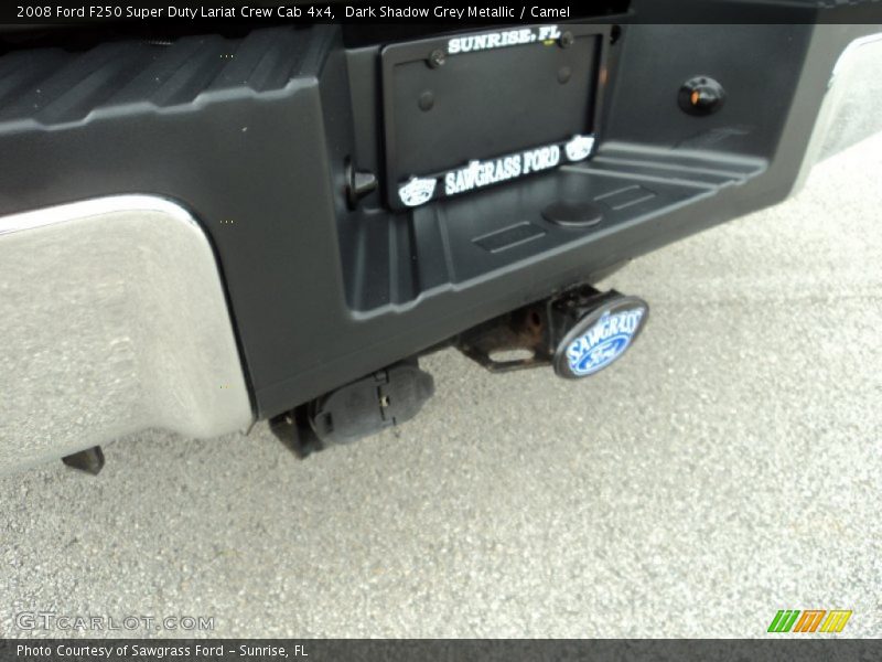 Dark Shadow Grey Metallic / Camel 2008 Ford F250 Super Duty Lariat Crew Cab 4x4