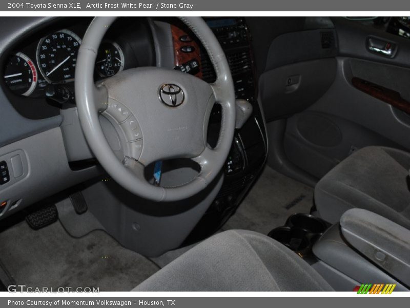 Arctic Frost White Pearl / Stone Gray 2004 Toyota Sienna XLE