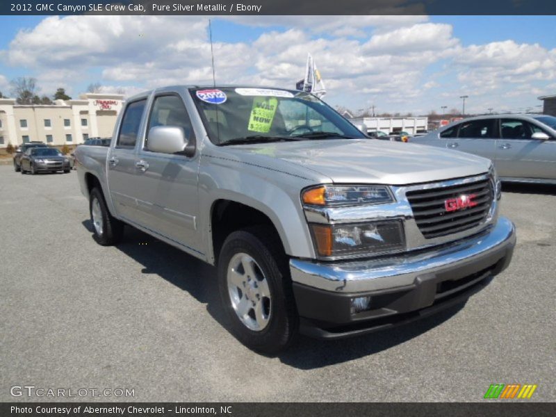 Pure Silver Metallic / Ebony 2012 GMC Canyon SLE Crew Cab