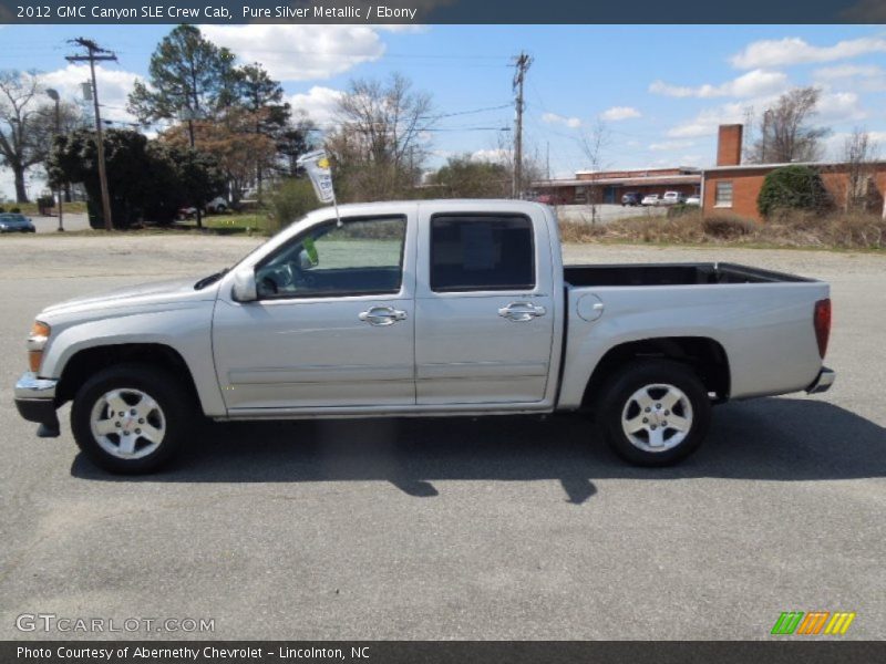 Pure Silver Metallic / Ebony 2012 GMC Canyon SLE Crew Cab