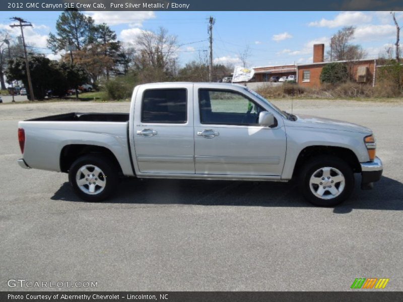 Pure Silver Metallic / Ebony 2012 GMC Canyon SLE Crew Cab