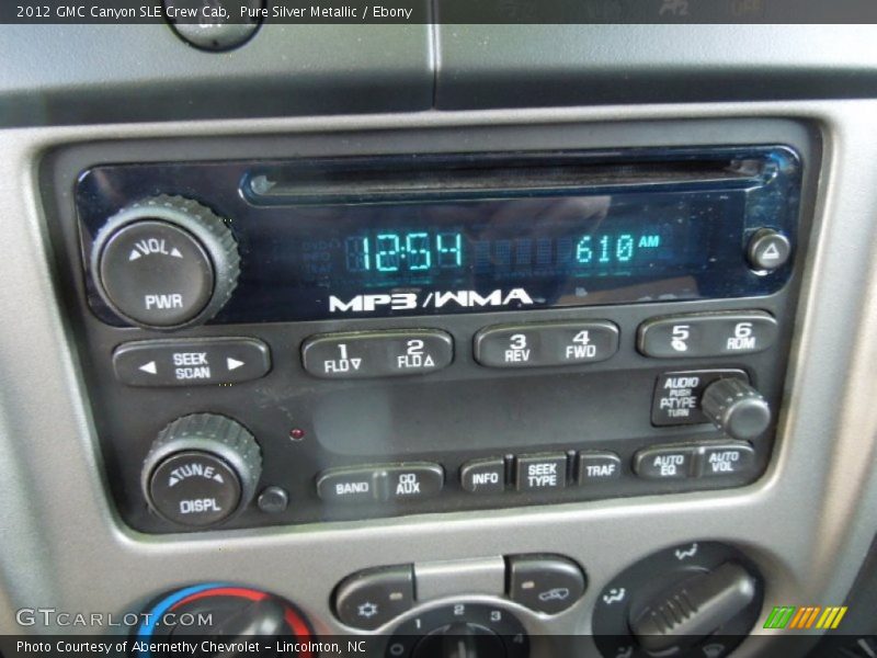 Pure Silver Metallic / Ebony 2012 GMC Canyon SLE Crew Cab