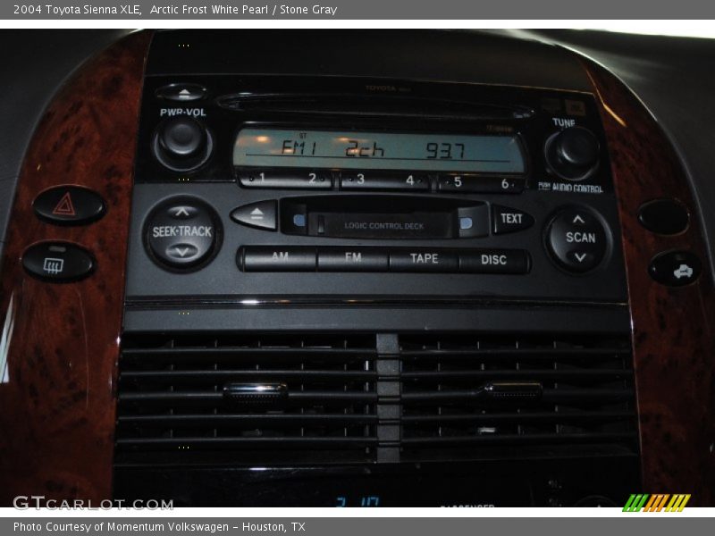Arctic Frost White Pearl / Stone Gray 2004 Toyota Sienna XLE