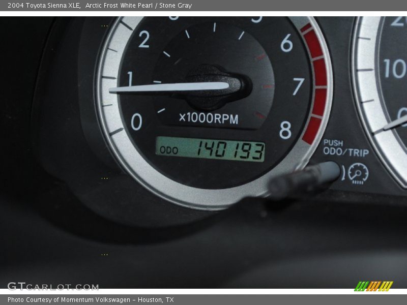 Arctic Frost White Pearl / Stone Gray 2004 Toyota Sienna XLE