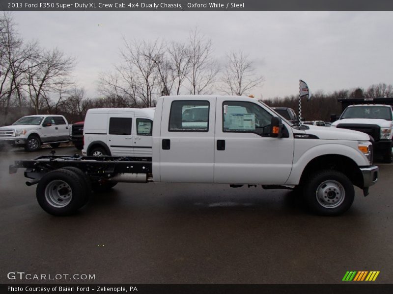 Oxford White / Steel 2013 Ford F350 Super Duty XL Crew Cab 4x4 Dually Chassis