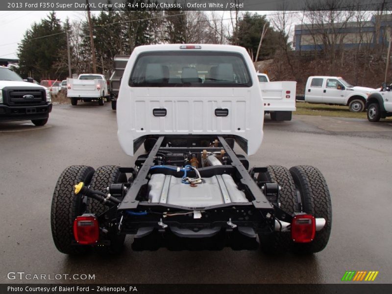 Oxford White / Steel 2013 Ford F350 Super Duty XL Crew Cab 4x4 Dually Chassis