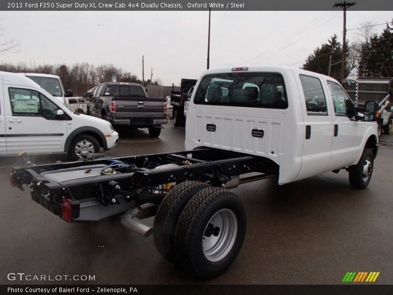 Oxford White / Steel 2013 Ford F350 Super Duty XL Crew Cab 4x4 Dually Chassis