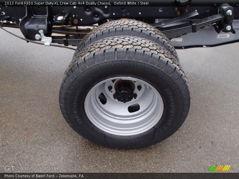 Oxford White / Steel 2013 Ford F350 Super Duty XL Crew Cab 4x4 Dually Chassis
