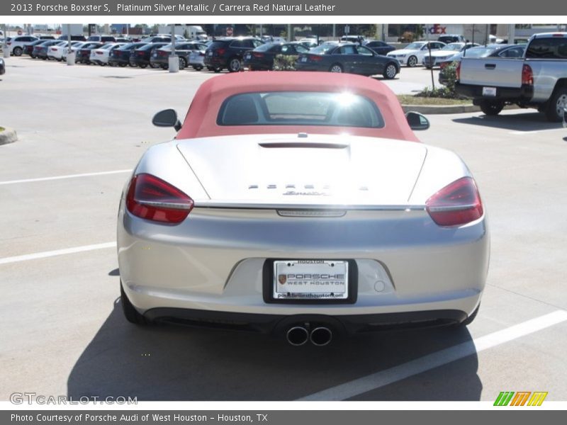 Platinum Silver Metallic / Carrera Red Natural Leather 2013 Porsche Boxster S