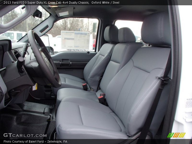 Oxford White / Steel 2013 Ford F350 Super Duty XL Crew Cab 4x4 Dually Chassis