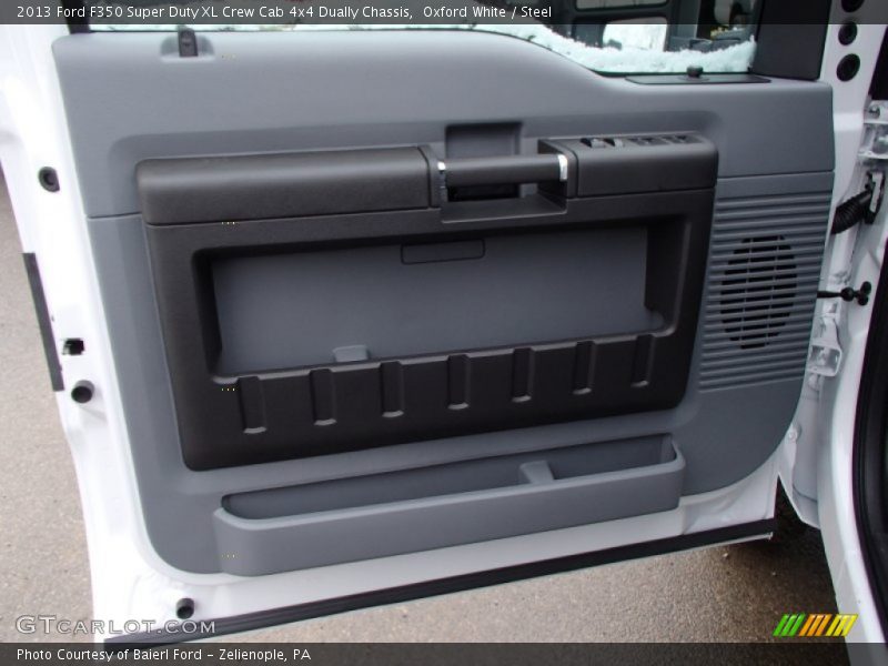 Oxford White / Steel 2013 Ford F350 Super Duty XL Crew Cab 4x4 Dually Chassis