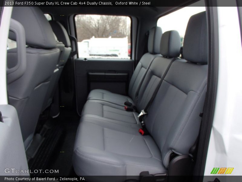 Oxford White / Steel 2013 Ford F350 Super Duty XL Crew Cab 4x4 Dually Chassis