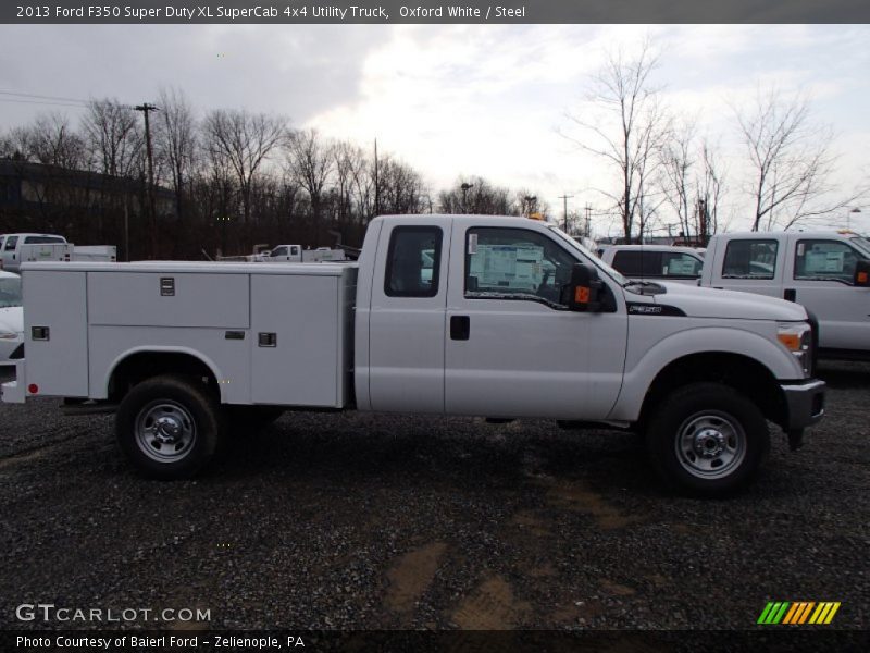  2013 F350 Super Duty XL SuperCab 4x4 Utility Truck Oxford White