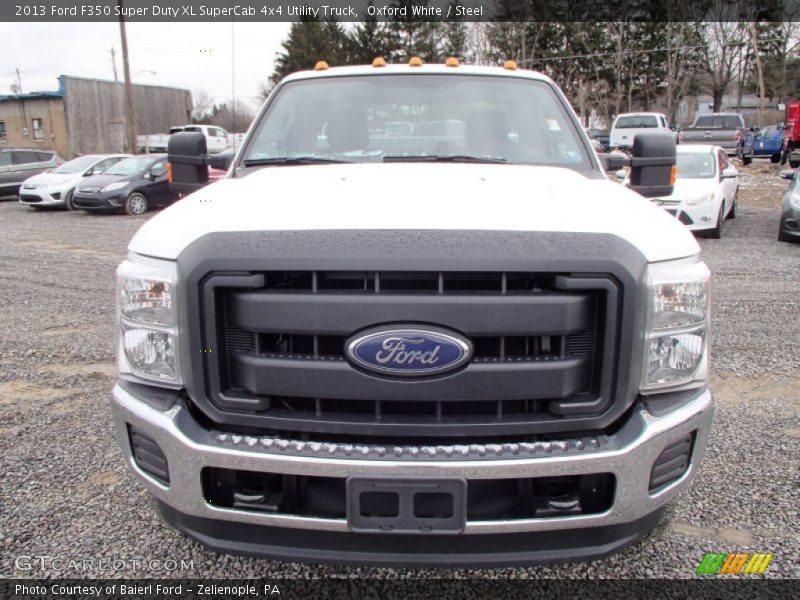 Oxford White / Steel 2013 Ford F350 Super Duty XL SuperCab 4x4 Utility Truck