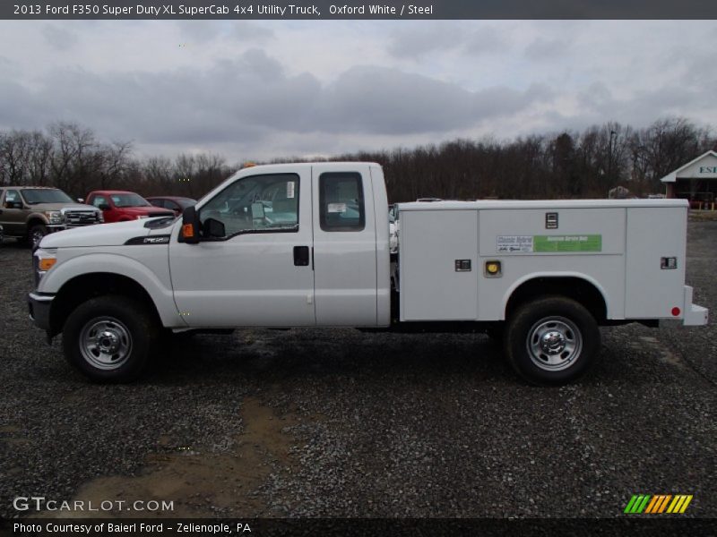  2013 F350 Super Duty XL SuperCab 4x4 Utility Truck Oxford White