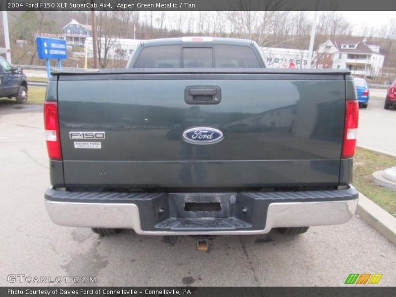 Aspen Green Metallic / Tan 2004 Ford F150 XLT SuperCab 4x4