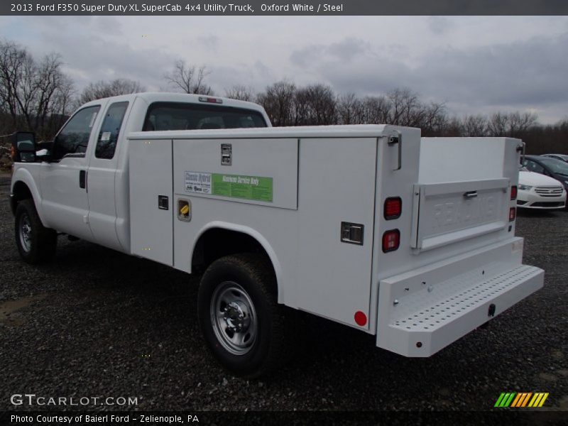 Oxford White / Steel 2013 Ford F350 Super Duty XL SuperCab 4x4 Utility Truck