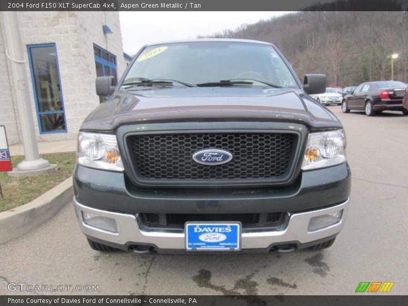 Aspen Green Metallic / Tan 2004 Ford F150 XLT SuperCab 4x4