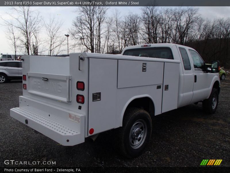 Oxford White / Steel 2013 Ford F350 Super Duty XL SuperCab 4x4 Utility Truck